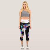 Schöne Träume Moderne Moderne Wirbel Aquarell Capri Leggings (Vorderseite)