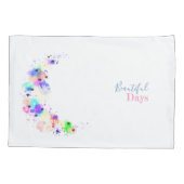 Schöne Träume Moderne Moderne Wirbel Aquarell Kissenbezug (Rückseite)