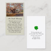 Schöne Tree Portrait Beileid Memorial Card Visitenkarte (Vorne/Hinten)