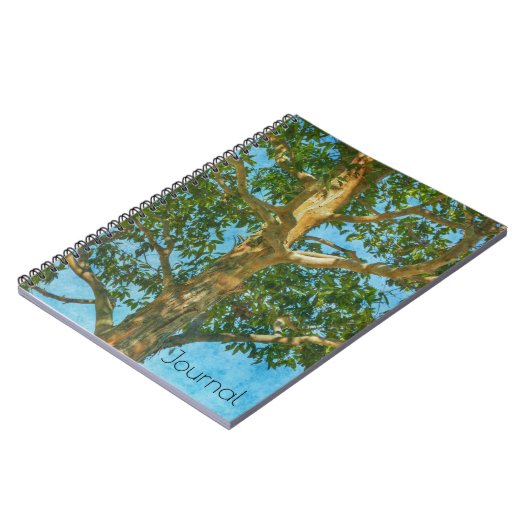 Schöne Tree und Sky Art Journal Notizblock (Linke Seite)