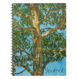Schöne Tree und Sky Art Journal Notizblock