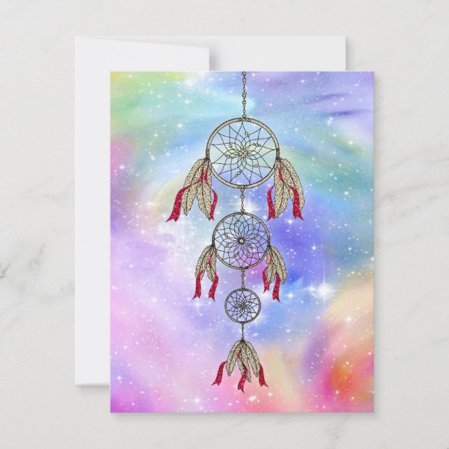 Schöne trendige Federn aus der Traumwelt (Vorderseite)