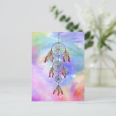 Schöne trendige Federn aus der Traumwelt Postkarte (Stehend Vorderseite)