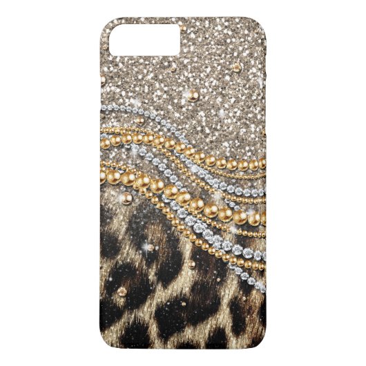Schöne trendige Leoparden Imitate Tierdruck Case-Mate iPhone Hülle (Rückseite)