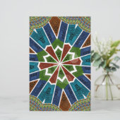 Schöne trendy asiatische Textil Design Kunst druck Briefpapier (Stehend Vorderseite)