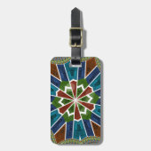 Schöne trendy asiatische Textil Design Kunst druck Gepäckanhänger (Vorderseite vertikal)