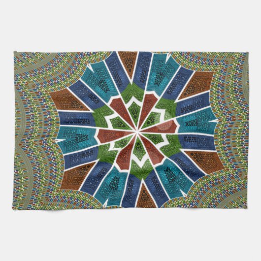 Schöne trendy asiatische Textil Design Kunst druck Geschirrtuch (Horizontal)