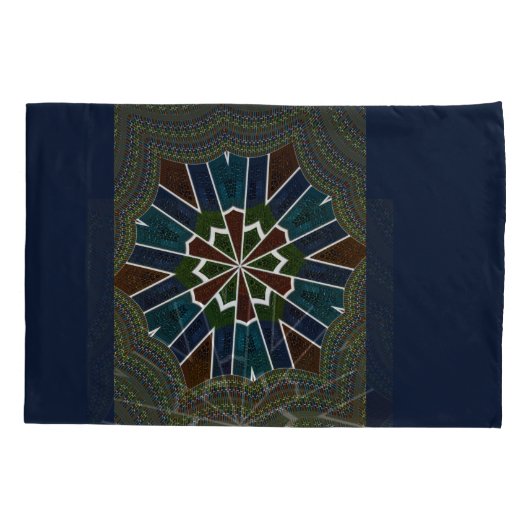 Schöne trendy asiatische Textil Design Kunst druck Kissenbezug (Rückseite)