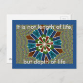 Schöne trendy asiatische Textil Design Kunst druck Postkarte (Vorne/Hinten)