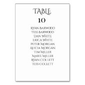 Schöne trendy Pink Wasserfarbe Wildblume Tischnummer (Rückseite)