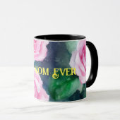 Schöne trendy Wasserfarbe Rosen Sammlung Tasse (VorderseiteRechts)