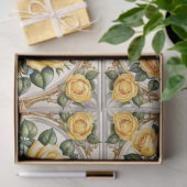 Schöne trendy Yellow Rose Collection Seidenpapier (Geschenk)