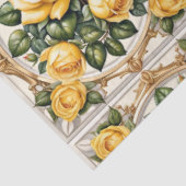 Schöne trendy Yellow Rose Collection Seidenpapier (Ausschnitt)