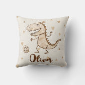 Schöne Trex beim Fußballspielen Kissen (Rückseite)