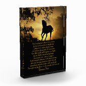 Schöne Tribut an das Pferd Fotoblock (Links)