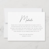 Schöne Tropical Beach Hochzeit Danke Karte (Vorderseite)