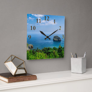 Schöne Tropical Beach Landschaft Uhr