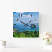 Schöne Tropical Beach Landschaft Uhr (Zuhause)
