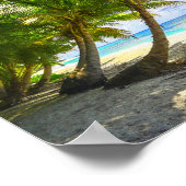 Schöne Tropical Island Beach Escape Poster (Ecke)