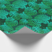 Schöne tropische Blätter Geschenkpapier (Ecke)