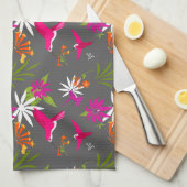 Schöne tropische Blätter und Hummingbirds Muster Geschirrtuch (Viertel Falte)