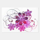 Schöne tropische Blume Geschenkpapier Set (Vorderseite 2)