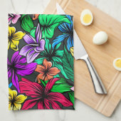 Schöne tropische Blume Geschirrtuch (Viertel Falte)