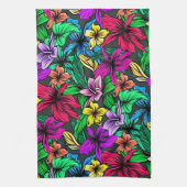 Schöne tropische Blume Geschirrtuch (Vertikal)