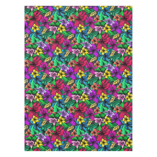 Schöne tropische Blume Tischdecke (Vorderseite)