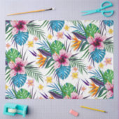 Schöne tropische Blumenfarben Wasserfarben Seidenpapier (Basteln)