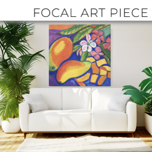 Schöne tropische Blumenmalerei Kunst Leinwand erst