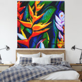 Schöne tropische Blumenmalerei Leinwand pri (Insitu (Schlafzimmer))