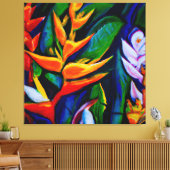 Schöne tropische Blumenmalerei Leinwand pri (Insitu (Wohnzimmer))