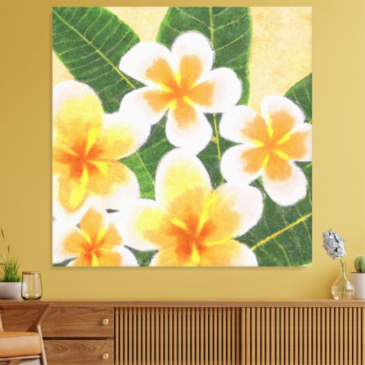Schöne tropische Blumenmalerei Leinwand pri (Insitu (Wohnzimmer))
