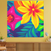 Schöne tropische Blumenmalerei Leinwanddruck (Insitu (Wohnzimmer))