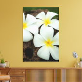 Schöne tropische Blüten im Südpazifik Leinwanddruck (Insitu (Wohnzimmer))