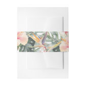 Schöne tropische Botanische Hochzeit Einladungsbanderole (Vorderseite Beispiel)