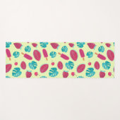 Schöne tropische Früchte Blätter Eiswürfel Muster Yogamatte (Vorderseite (Horizontal))