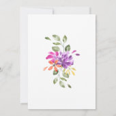 Schöne tropische Hochzeit Einladung (Rückseite)