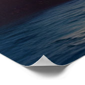 Schöne tropische Insel mit Blick aufs Meer Palmen Poster (Ecke)