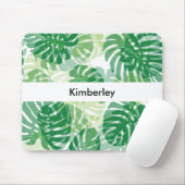 Schöne tropische Palmblätter Mousepad (Mit Mouse)