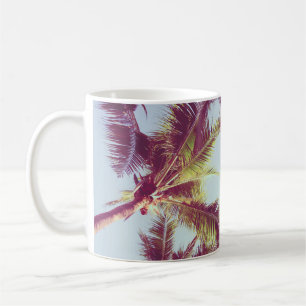 Schöne tropische Palme rund um den Strand Meer Oze Kaffeetasse