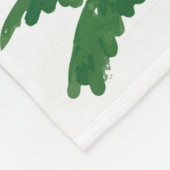 Schöne tropische Palmen Fleecedecke (Ecke)