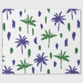 Schöne tropische Palmen Geschenkpapier (Flach)