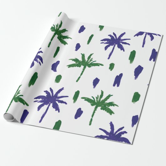 Schöne tropische Palmen Geschenkpapier (Ungerollt)