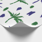 Schöne tropische Palmen Geschenkpapier (Ecke)