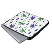 Schöne tropische Palmen Laptopschutzhülle (Vorne Knopf)