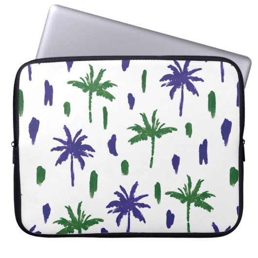 Schöne tropische Palmen Laptopschutzhülle (Vorderseite)