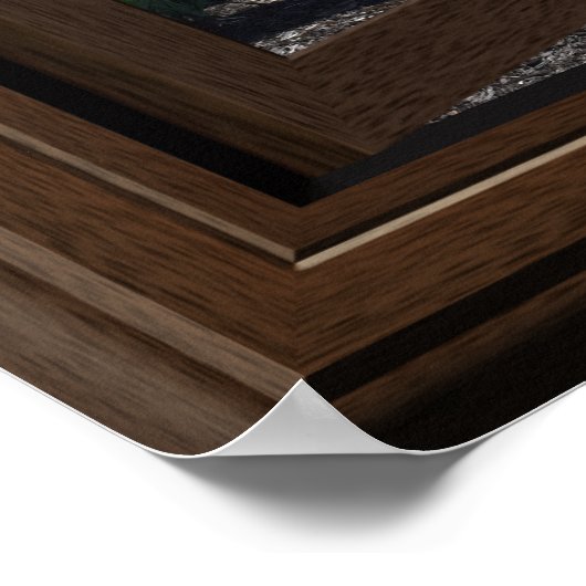 Schöne tropische Palmen Relaxen Fake Fenster Poster (Ecke)