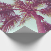 Schöne tropische Palmen um das Meer herum Geschenkpapier (Ecke)